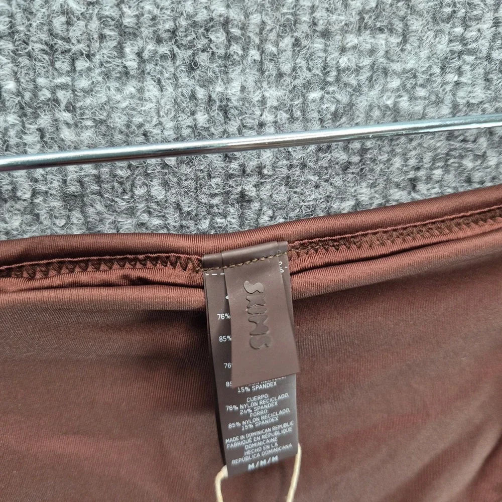 Skims Swim Bottoms Mid Waist Recycled Medium Cocoa Brown Women